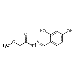 CAS#: 444049-30-3, N'-[(E)-(2,4-Dihydroxyphenyl)Methylene]-2-Methoxyacetohydrazide