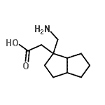 CAS 登录号：444088-08-8， [1-(氨基甲基)八氢-1-戊搭烯基]乙酸