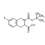CAS#: 444583-26-0, 7-Fluoro-2-{[(2-Methyl-2-Propanyl)Oxy]Carbonyl}-1,2,3,4-Tetrahydro-3-Isoquinolinecarboxylic Acid