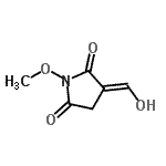 CAS 登录号：444616-13-1， (3E)-3-(羟基亚甲基)-1-甲氧基-2,5-吡咯烷二酮