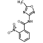 CAS 登录号：444717-82-2， N-(5-甲基-1,2,4-恶二唑-3-基)-2-硝基苯甲酰胺