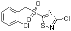 CAS 登录号：444791-20-2， 3-氯-5-[(2-氯苄基)磺酰基]-1,2,4-噻二唑