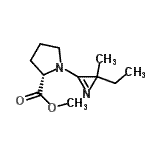 CAS#: 445396-40-7, Methyl 1-(2-ethyl-2-methyl-2H-aziren-3-yl)-L-prolinate