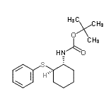 CAS#: 450410-78-3, 2-Methyl-2-Propanyl [(1R,2R)-2-(Phenylsulfanyl)Cyclohexyl]Carbamate