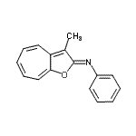 CAS 登录号：452916-47-1， (2Z)-3-甲基-N-苯基-2H-环庚并[b]呋喃-2-亚胺