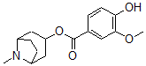 CAS#: 4540-25-4, (8-Methyl-8-Azabicyclo[3.2.1]Oct-3-Yl) 4-Hydroxy-3-Methoxy-Benzoate