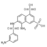 CAS 登录号：454705-71-6， 5-氨基-6-{[(3-氨基苯基)磺酰基]氨基}-1,3-萘二磺酸