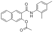 CAS 登录号：4569-00-0， 2-(N-(2,4-二甲基苯基)氨基甲酰)-3-萘基乙酸酯
