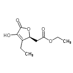 CAS 登录号：457604-25-0， 乙基[(2S)-3-乙基-4-羟基-5-氧代-2,5-二氢-2-呋喃基]乙酸酯