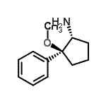 CAS 登录号：458566-76-2， (1R,2S)-2-甲氧基-2-苯基环戊烷胺