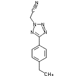 CAS 登录号：460363-90-0， [5-(4-乙基苯基)-2H-四唑-2-基]乙腈