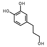CAS 登录号：46118-02-9， 4-(3-羟基丙基)-1,2-苯二酚