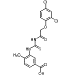 CAS#: 461397-40-0, 3-({[(2,4-Dichlorophenoxy)Acetyl]Carbamothioyl}Amino)-4-Methylbenzoic Acid