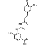 CAS#: 461397-53-5, 3-({[(4-Chloro-3-Methylphenoxy)Acetyl]Carbamothioyl}Amino)-4-Methylbenzoic Acid