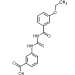 CAS 登录号：461407-33-0， 3-{[(3-乙氧基苯甲酰基)硫代氨基甲酰]氨基}苯甲酸