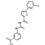 CAS#: 461407-75-0, 3-({[5-(3-Chlorophenyl)-2-Furoyl]Carbamothioyl}Amino)Benzoic Acid