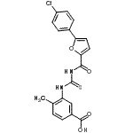CAS#: 461408-84-4, 3-({[5-(4-Chlorophenyl)-2-Furoyl]Carbamothioyl}Amino)-4-Methylbenzoic Acid