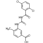 CAS#: 461409-73-4, 3-{[(2,5-Dichlorobenzoyl)Carbamothioyl]Amino}-4-Methylbenzoic Acid