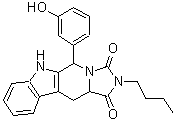 CAS#: 462630-41-7, 2-Butyl-5-(3-Hydroxyphenyl)-5,6,11,11A-Tetrahydro-1H-Imidazo[1',5':1,6]Pyrido[3,4-b]Indole-1,3(2H)-Dione