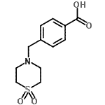 CAS 登录号：465514-21-0， 4-[(1,1-二氧代-4-硫代吗啉基)甲基]苯甲酸