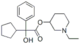 CAS 登录号：467-68-5， 苯基环戊基乙醇酸 1-乙基-3-哌啶基酯