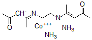 CAS 登录号：46933-76-0， (2Z,4E,2'Z,4'E)-,4,4'-(1,2-乙二基二次氮基)二-2-戊烯-2-酸钴(3+)氨合物