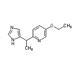 CAS 登录号：469863-98-7， 5-乙氧基-2-[1-(1H-咪唑-5-基)乙基]吡啶