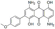 CAS 登录号：4702-64-1， 4,8-二氨基-1,5-二羟基-2-(4-甲氧基苯基)蒽醌