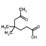 CAS 登录号：471-04-5， 4,4-二甲基-6-氧代庚酸
