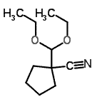 CAS 登录号：471864-45-6， 1-(二乙氧基甲基)环戊烷甲腈
