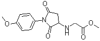 CAS 登录号：471917-79-0， N-[1-(4-甲氧基苯基)-2,5-二氧代-3-吡咯烷基]甘氨酸甲酯