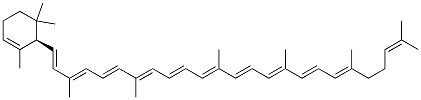 CAS#: 472-92-4, 3,7,12,16,20,24-Hexamethyl-1-[(1R)-2,6,6-Trimethyl-1-Cyclohex-2-Enyl]Pentacosa-1,3,5,7,9,11,13,15,17,19,23-Undecaene