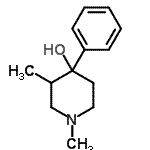 CAS 登录号：4733-71-5， 1,3-二甲基-4-苯基-4-哌啶醇