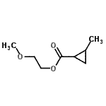 CAS 登录号：473838-72-1， 2-甲氧基乙基2-甲基环丙烷羧酸酯