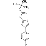 CAS#: 474429-54-4, 2-Methyl-2-Propanyl [4-(4-Bromophenyl)-1,3-Thiazol-2-Yl]Carbamate