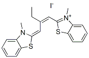 CAS#: 47450-63-5, 3-Methyl-2-[2-[(3-Methyl-3H-Benzothiazol-2-Ylidene)Methyl]But-1-Enyl]Benzothiazolium Iodide