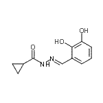 CAS 登录号：475139-72-1， N'-[(E)-(2,3-二羟基苯基)亚甲基]环丙烷甲酰肼
