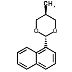 CAS 登录号：475145-55-2， 反式-5-甲基-2-(1-萘基)-1,3-二恶烷