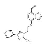 CAS#: 475480-88-7, 4-[2-(5-Methyl-2-Phenyl-1,3-Oxazol-4-Yl)Ethoxy]-1-Benzothiophene-7-Carbaldehyde
