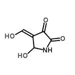 CAS 登录号：475502-74-0， (4E)-5-羟基-4-(羟基亚甲基)-2,3-吡咯烷二酮
