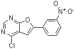 CAS 登录号：475585-22-9， 4-氯-6-(3-硝基苯基)呋喃并[2,3-d]嘧啶