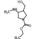 CAS#: 477350-95-1, Ethyl 3-(Hydroxymethyl)-4-(Methylamino)-1-Pyrrolidinecarboxylate
