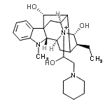 CAS#: 47739-41-3, (16xi,17R,21alpha)-17,21-Dihydroxy-4-[2-hydroxy-3-(1-piperidinyl)propyl]ajmalan-4-ium