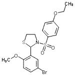 CAS#: 477515-63-2, 2-(5-Bromo-2-Methoxyphenyl)-3-[(4-Ethoxyphenyl)Sulfonyl]-1,3-Thiazolidine