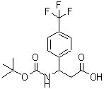 CAS 登录号：477849-00-6， 3-({[(2-甲基-2-丙基)氧基]羰基}氨基)-3-[4-(三氟甲基)苯基]丙酸