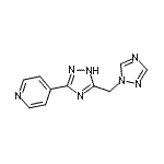 CAS#: 477852-54-3, 4-[5-(1H-1,2,4-Triazol-1-Ylmethyl)-1H-1,2,4-Triazol-3-Yl]Pyridine