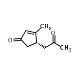 CAS 登录号：477884-15-4， (4R)-3-甲基-4-(2-氧代丙基)-2-环戊烯-1-酮