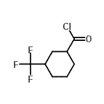 CAS 登录号：477905-45-6， 3-(三氟甲基)环己烷羰基氯化物