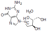 CAS 登录号：478511-26-1， 2'-脱氧-鸟苷-1'-13C 单水合物
