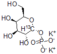 CAS#: 478518-78-4, alpha-D-Galactopyranose-1-13C 1-(Dihydrogen Phosphate) Dipotassium Salt